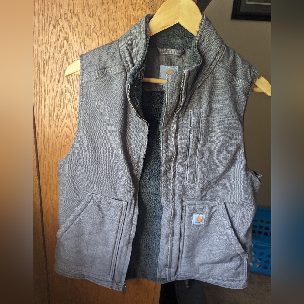 Carhartt Women's Sanded Brown Duck Vest